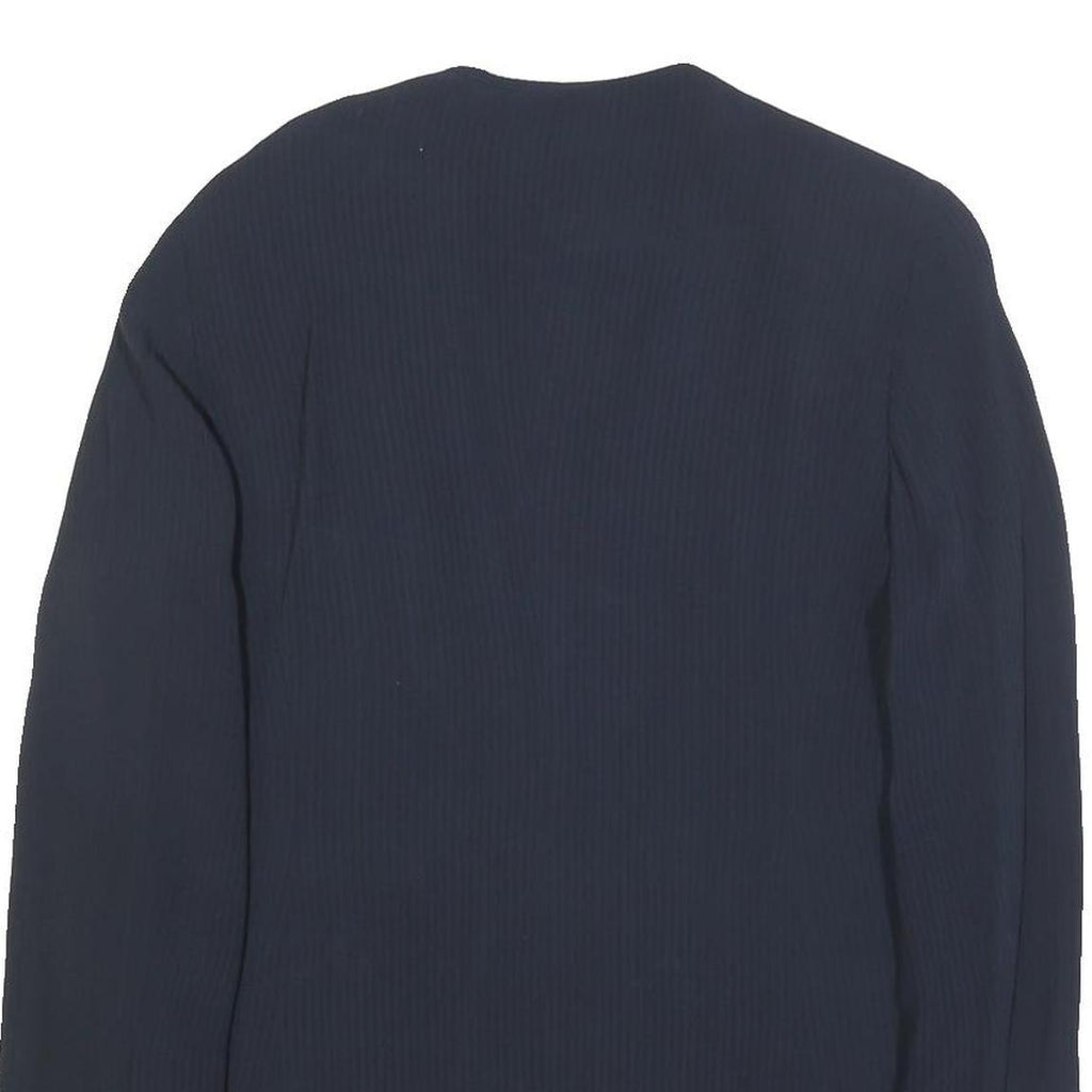 MARELLA Womens Navy Blue Jacket UK 14 Viscose Blend Single Button Classic