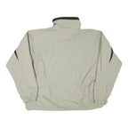 COLUMBIA Mens Beige & Black Outdoor Jacket L Polyester Blend Zip Plain