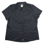 DICKIES Workwear Womens Plain Shirt Black 2XL