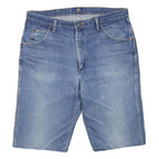 WRANGLER Womens Denim Blue Regular Fit XL W38 Cotton Blend Shorts
