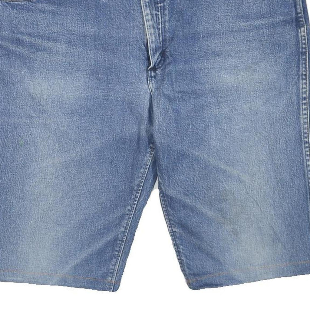 WRANGLER Womens Denim Blue Regular Fit XL W38 Cotton Blend Shorts