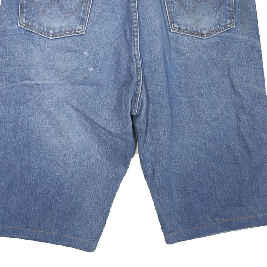 WRANGLER Womens Denim Blue Regular Fit XL W38 Cotton Blend Shorts