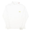 CHASE AUTHENTICS Mens White Patterned Jumper Turtle Neck Basic Knit L Casual