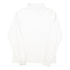 CHASE AUTHENTICS Mens White Patterned Jumper Turtle Neck Basic Knit L Casual