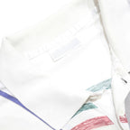 ADIDAS Mens White Graphic Short Sleeve Polo Shirt L Cotton Blend Casual Sports