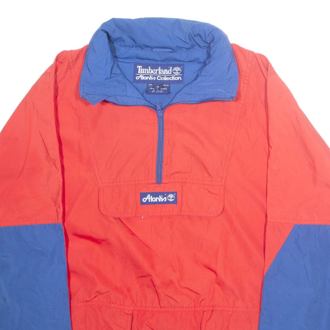 TIMBERLAND Mens Pullover Jacket Red M
