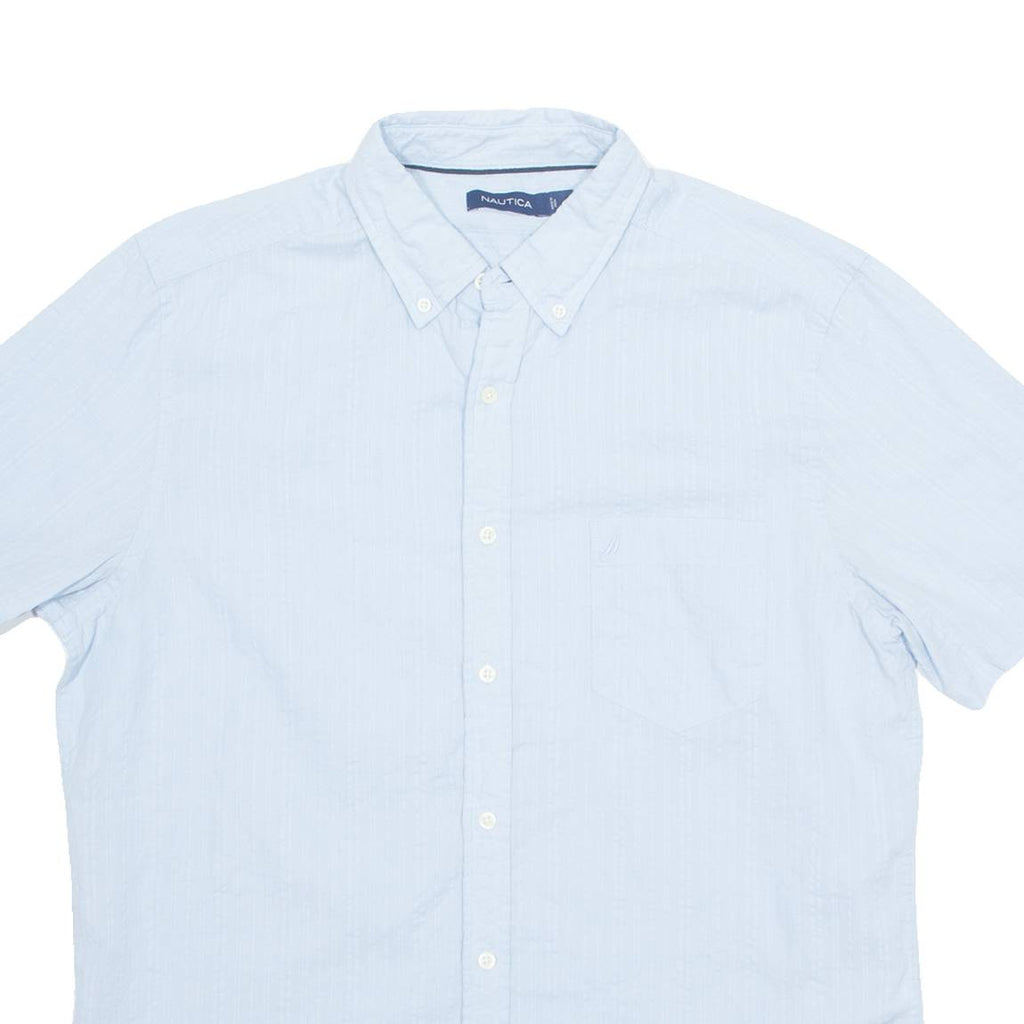 NAUTICA Mens Shirt Blue Striped M