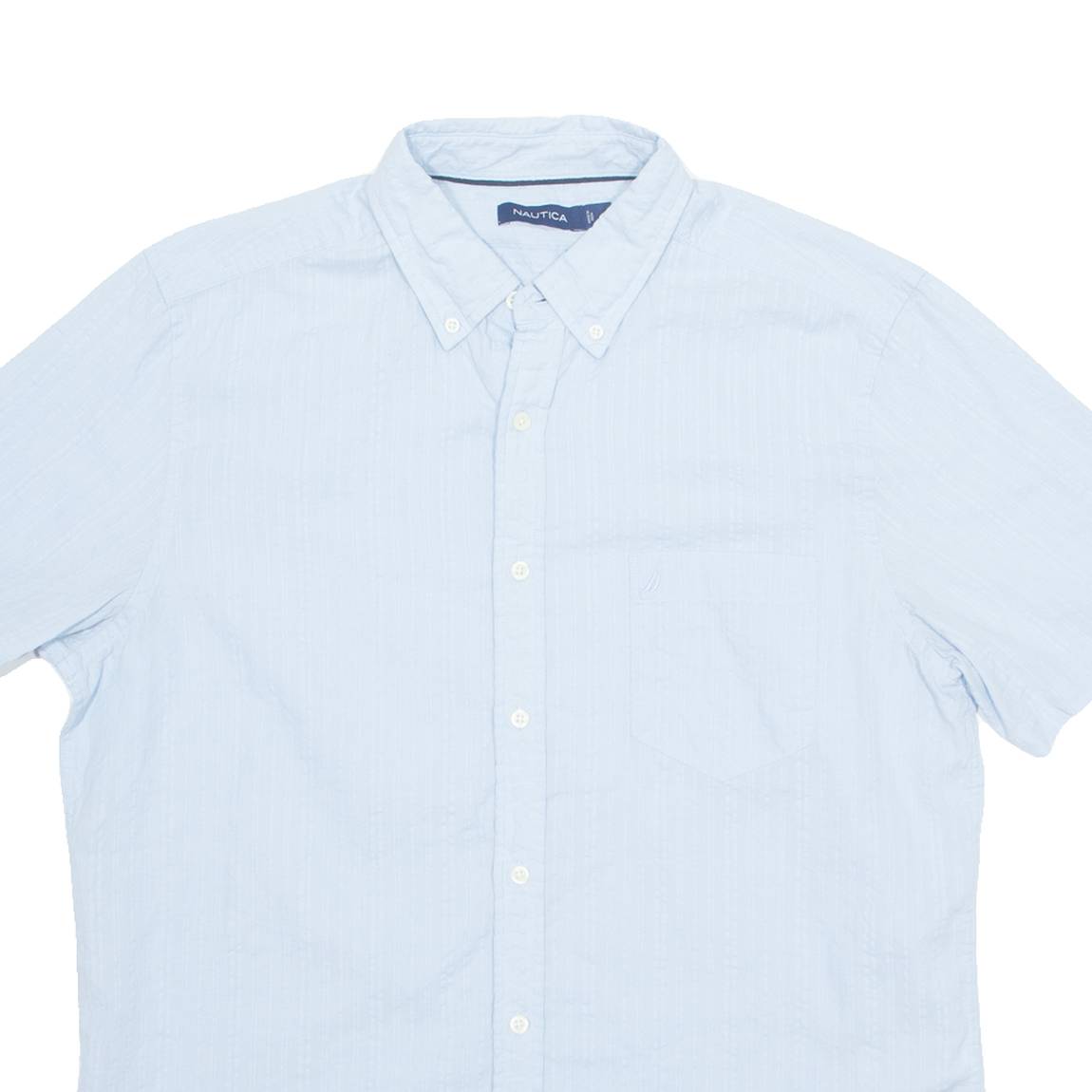 NAUTICA Mens Shirt Blue Striped M