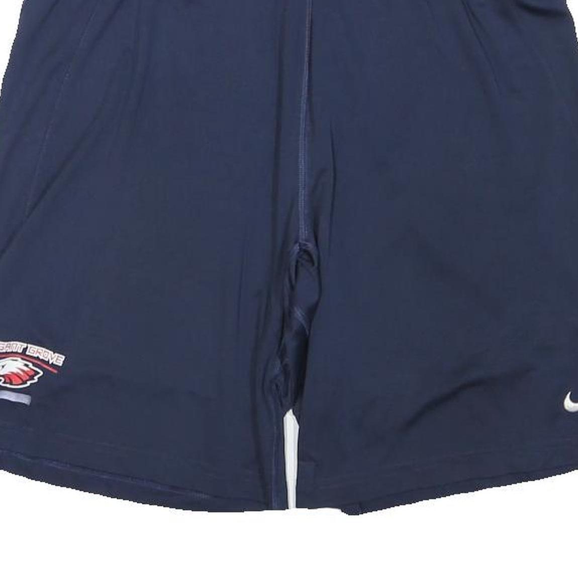 NIKE Mens Shorts Blue Casual M W28 Pleasant Grove Eagle Logo Polyester Blend