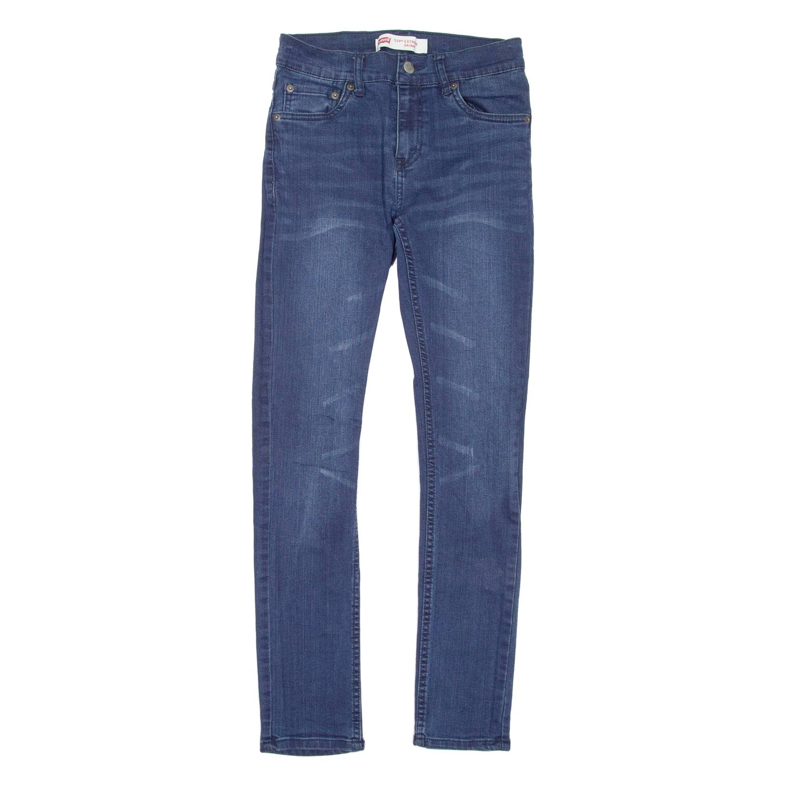 LEVI'S 519 Jeans Extreme Skinny Womens Blue Slim Skinny Stone Wash W28 L28