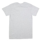 GILDAN Mens Grey Brea Youth Football Camp Graphic T-Shirt S Short Sleeve Crew