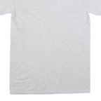 GILDAN Mens Grey Brea Youth Football Camp Graphic T-Shirt S Short Sleeve Crew