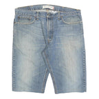 LEVI'S Mens Denim Blue Low Boot Cut Shorts XL W38 Casual Cotton Blend