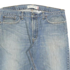 LEVI'S Mens Denim Blue Low Boot Cut Shorts XL W38 Casual Cotton Blend