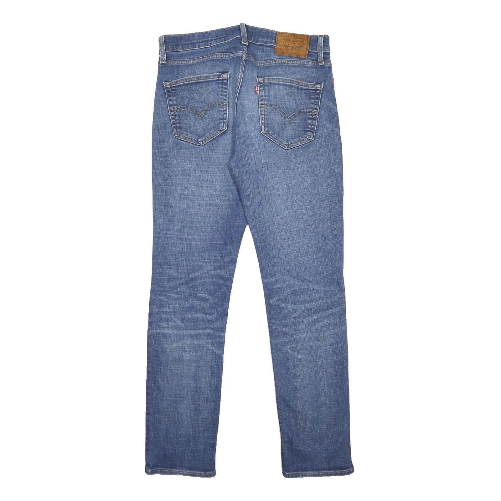 LEVI'S 511 BIG E Mens Slim Jeans Denim Medium W30 L32 Zip Cotton Blend