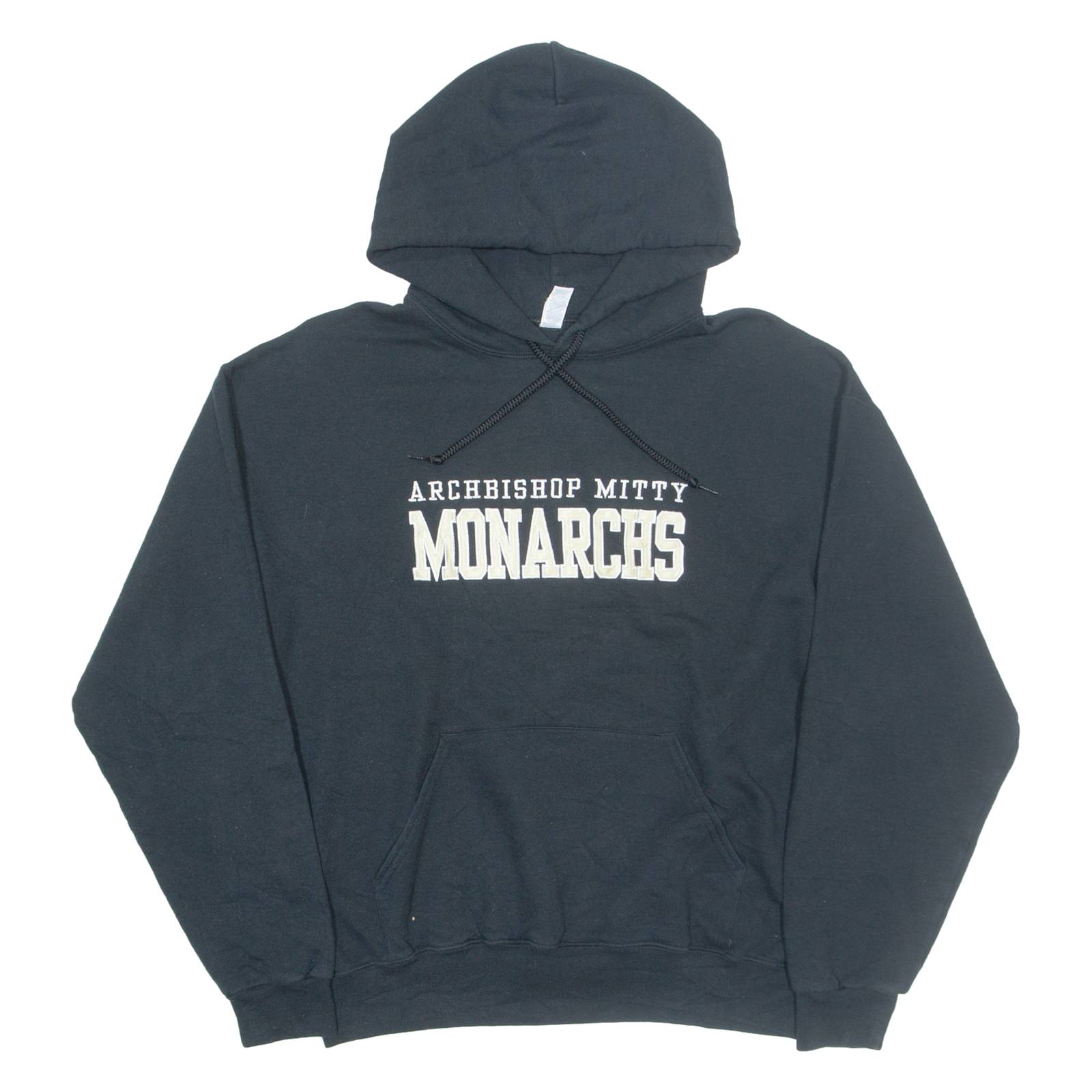 JERZEES Monarchs Mens Black Hoodie USA L