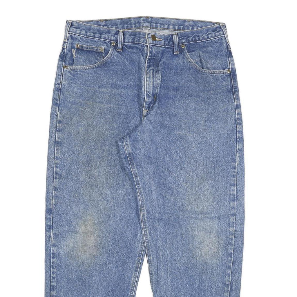 CARHARTT Mens Regular Fit Straight Blue Denim Jeans W34 L29 Classic Cotton Blend