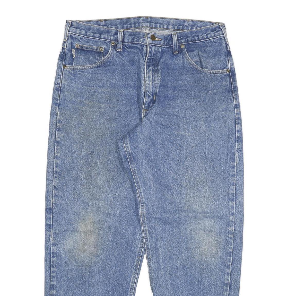 CARHARTT Mens Regular Fit Straight Blue Denim Jeans W34 L29 Classic Cotton Blend