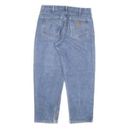 CARHARTT Mens Regular Fit Straight Blue Denim Jeans W34 L29 Classic Cotton Blend