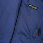 COLUMBIA Womens Blue Jacket L Polyester Blend Zip Outdoor Casual Sportswear