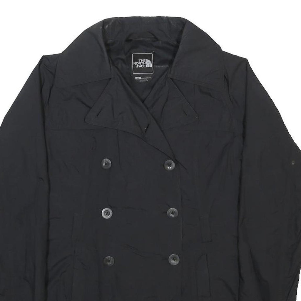 THE NORTH FACE Womens Black Button Jacket S Polyester Plain Outdoor Casual