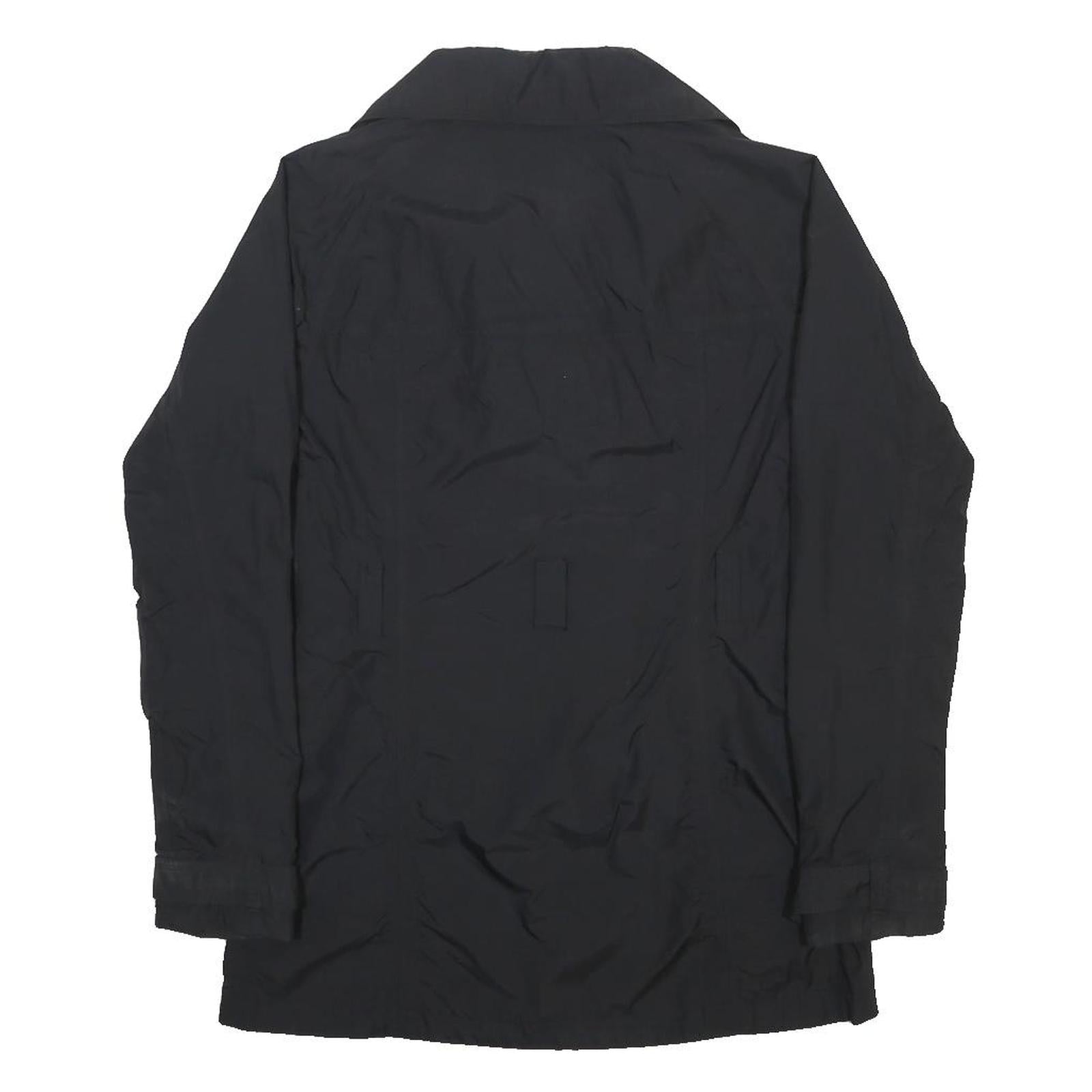 THE NORTH FACE Womens Black Button Jacket S Polyester Plain Outdoor Casual