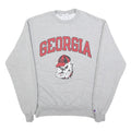 CHAMPION Mens Grey Georgia Bulldog Print Crew Neck M Cotton Blend Sweatshirt