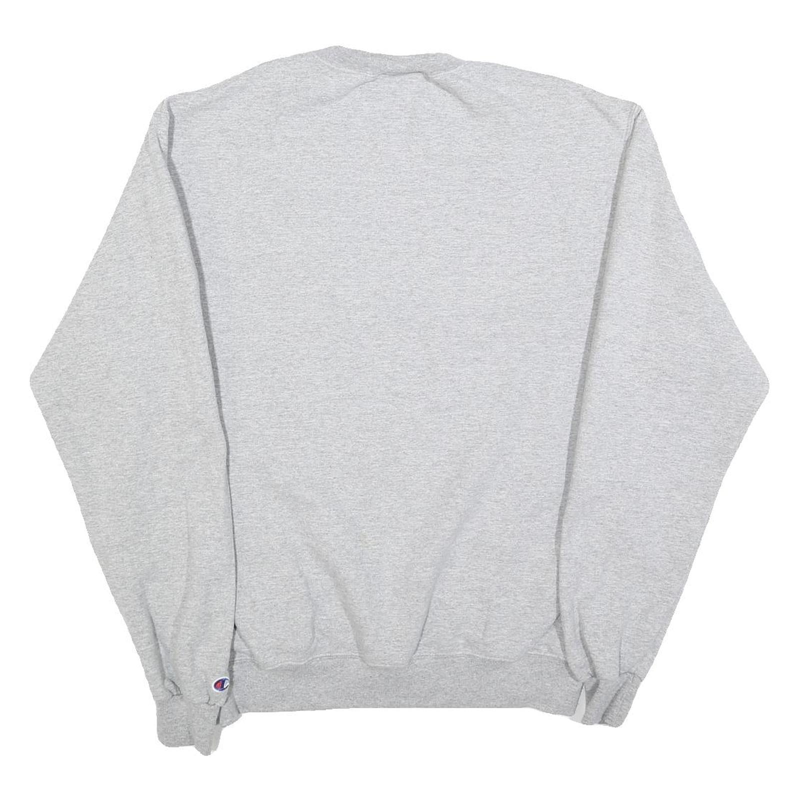 CHAMPION Mens Grey Georgia Bulldog Print Crew Neck M Cotton Blend Sweatshirt