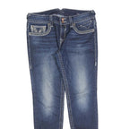 VIGOSS Womens Blue Slim Skinny Denim Medium Wash W31 L30 Detailed Stitching