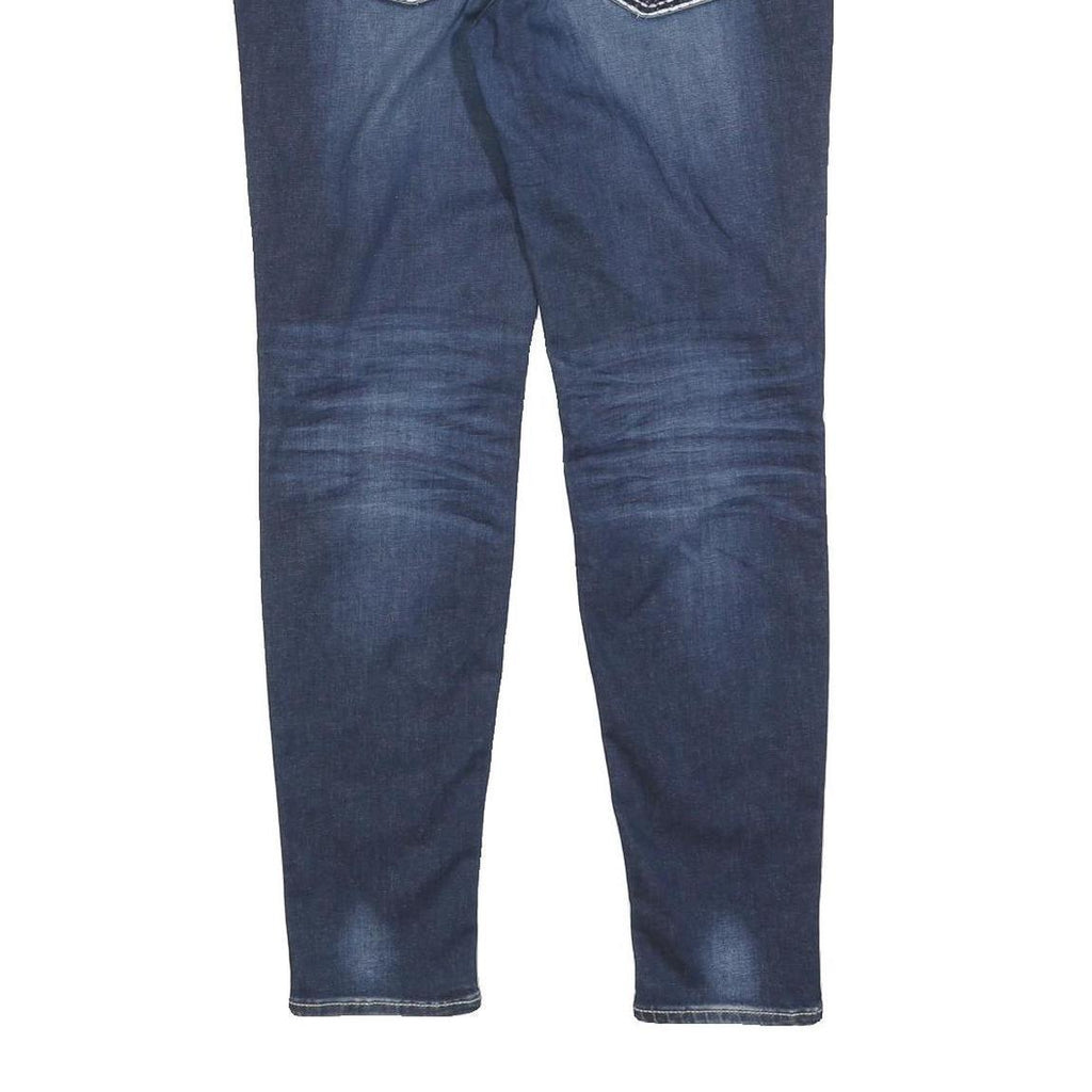 VIGOSS Womens Blue Slim Skinny Denim Medium Wash W31 L30 Detailed Stitching