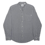 TIMBERLAND Mens Black & White Check Shirt L Cotton Buttoned Casual