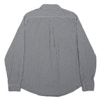 TIMBERLAND Mens Black & White Check Shirt L Cotton Buttoned Casual