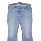 LEVI'S Womens 524 Regular Fit Denim Light Blue Flared Cotton Blend W34 L31 Jeans