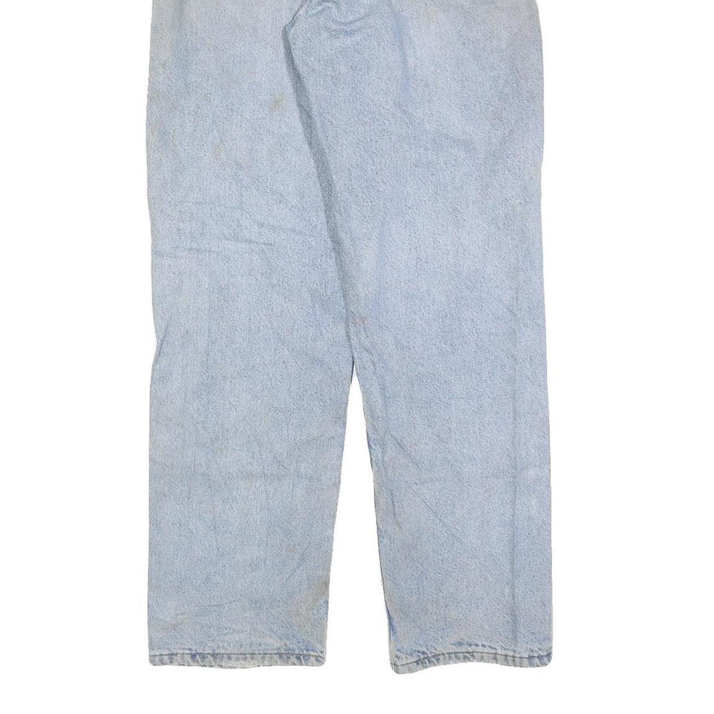 CARHARTT Mens Regular Fit Light Blue Denim Jeans W36 L34 Classic Zip Closure