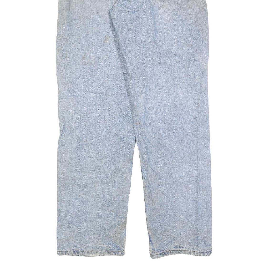 CARHARTT Mens Regular Fit Light Blue Denim Jeans W36 L34 Classic Zip Closure