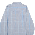 CALVIN KLEIN Mens Blue Pattern Shirt S Cotton Long Sleeve Button Formal