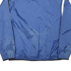 NIKE Womens Blue Plain Jacket M Polyester Blend Zip Sports Casual Lightweight