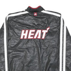 ADIDAS Mens Black & White Miami Heat Track Jacket XL Polyester Blend Zip