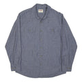 WRANGLER Mens Blue Cotton Shirt M Casual Long Sleeve Button Pocket