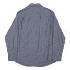 WRANGLER Mens Blue Cotton Shirt M Casual Long Sleeve Button Pocket