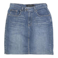 CALVIN KLEIN Womens Blue Denim Mini Cotton Blend Skirt S Jeans Casual Style