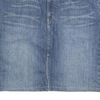 CALVIN KLEIN Womens Blue Denim Mini Cotton Blend Skirt S Jeans Casual Style
