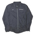 NIKE Womens Black Championships Jacket L Polyester Blend Zip Plain Lightweight
