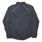NIKE Womens Black Championships Jacket L Polyester Blend Zip Plain Lightweight