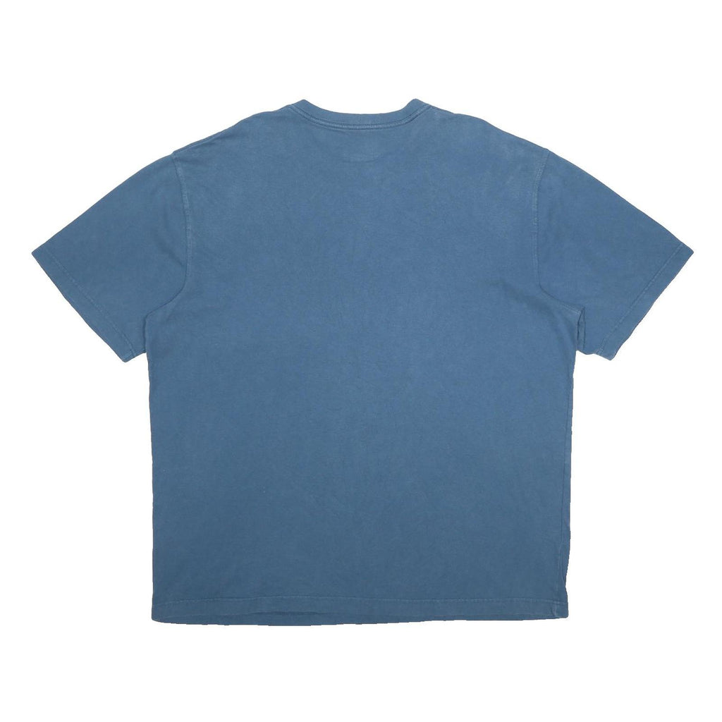 CARHARTT Mens Blue & Yellow Logo Pocket T-Shirt XL Short Sleeve Crew Neck Casual