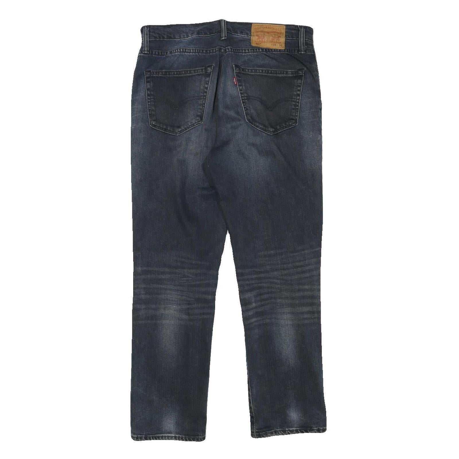 LEVI'S Mens Jeans Blue Regular Straight Denim Medium W32 L28 Classic Zip Cotton