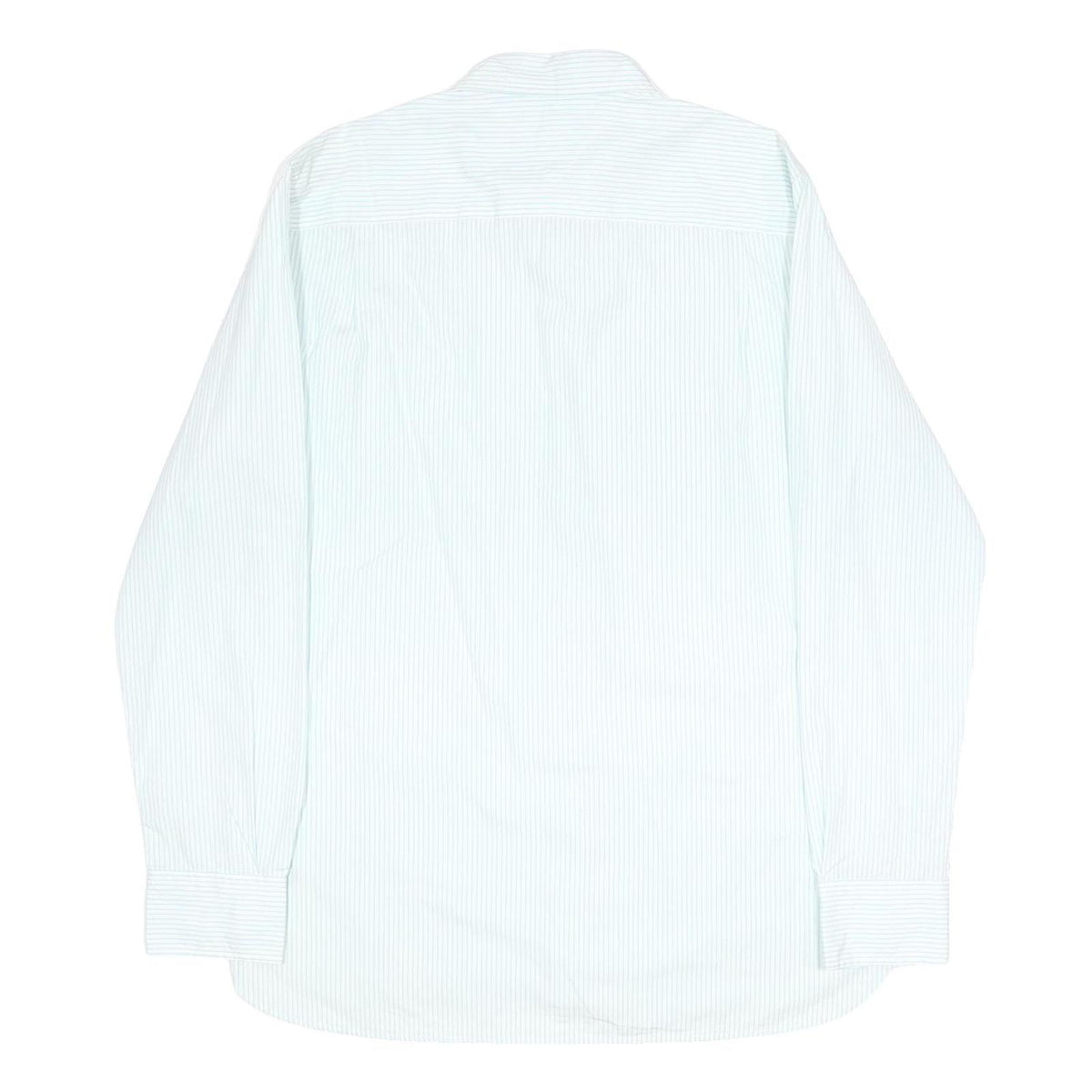 TOMMY HILFIGER Mens White Pinstripe Cotton Shirt L Classic Formal Button Down