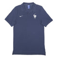 NIKE Mens Blue FFF Short Sleeve Plain S Cotton Polo Shirt Sports