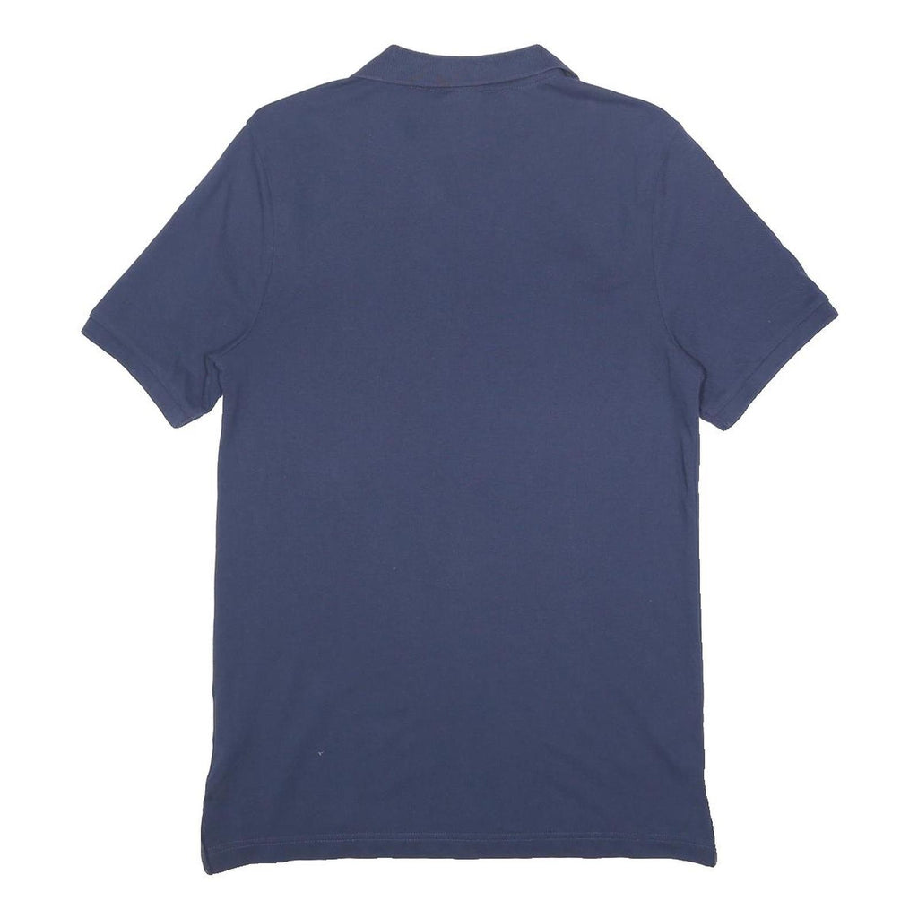 NIKE Mens Blue FFF Short Sleeve Plain S Cotton Polo Shirt Sports