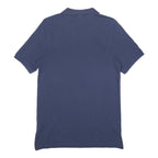 NIKE Mens Blue FFF Short Sleeve Plain S Cotton Polo Shirt Sports